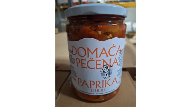 PAPRIKA DOMACA PECENA U ULJU POLJAR 550G POLJAR