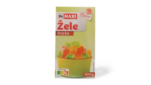 Zele kocke Maxi 400g Maxi