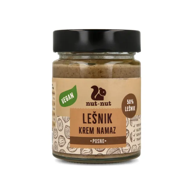 krem namaz lesnik vegan 300g nut nut ZADRUGA - NUT NUT (GREEN PHILOSOPHY)