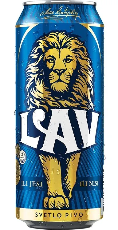 LAV 0,5L CAN LAV PIVO