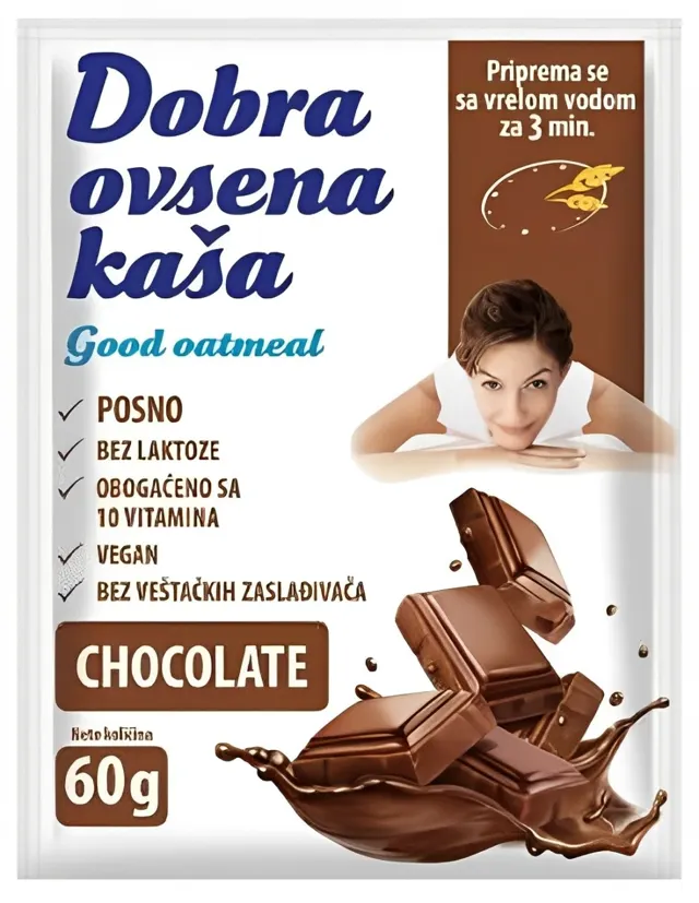 DOBRA OVSENA KASA 60g SA COKOLADOM
