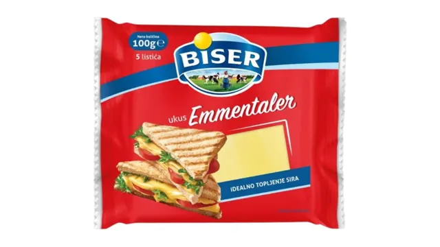 Sir topljeni Ementaler Biser 100g Biser