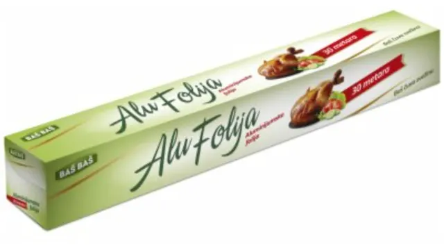 FOLIJA ALUMINIJUMSKA 30M BAŠ BAŠ BAS BAS