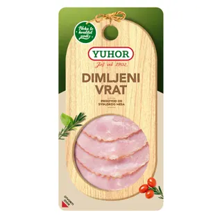 Dimljeni svinjski vrat slajs 100g Yuhor