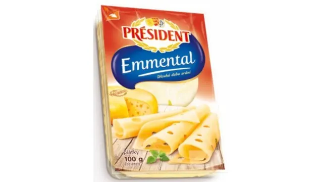 Sir Emmental slajs President 100g President