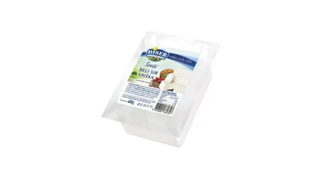SIR BELI SVEZI KRISKA 400GR MK BISER