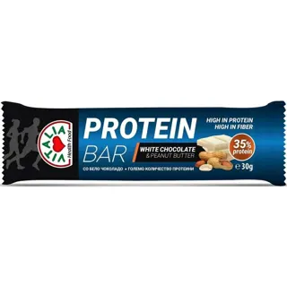 Protein bar kikiriki bela cok. 30g #30 Vitalia