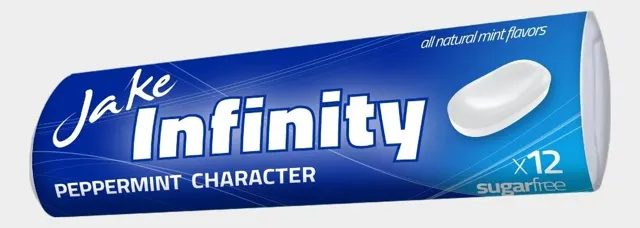 BOMBONE JAKE INFINITY PEPPERMINT 19.2G VITAMIN CANDY