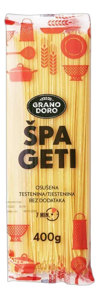 TESTENINA ŠPAGETE 400G GRANO DORO
