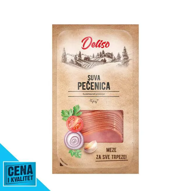 PEČENICA SUVA SLAJS 100G DELISO DELISO
