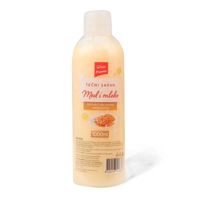 Tecni sapun Maxi med i mleko 1L Maxi