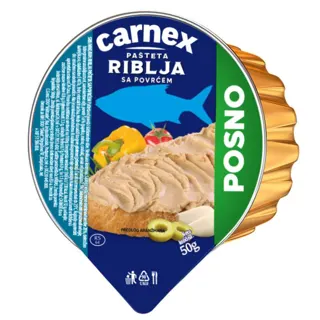 PASTETA RIBLJA SA POVRCEM 50gr CARNEX