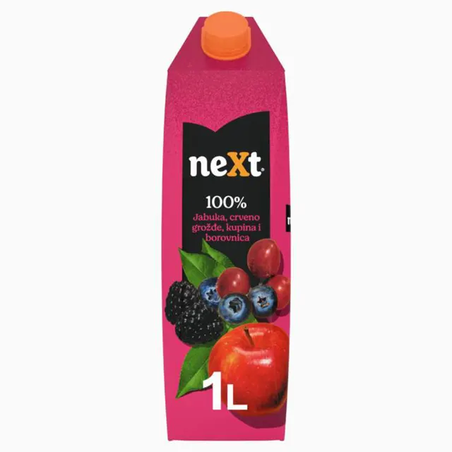 Sok mocne bobice 100% Next Premium 1l Next Premium