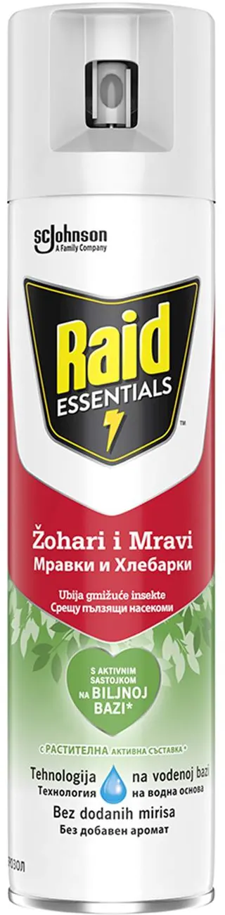 SPREJ ZA GMIZUĆE INSEKTE ESSENTIALS RAID JW
