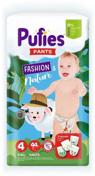 PELENE PUFIES PANTS FASHION&NATURE MAXI 4 44KOM( 9-15KG)