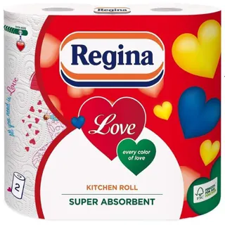 Ubrusi Love troslojni papirni Regina 2/1