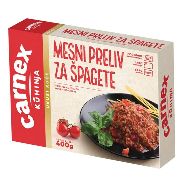 Mesni preliv za spagete Carnex 400g Carnex