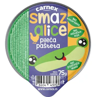 PAŠTETA PILEĆA SMAZALICE 75G CARNEX