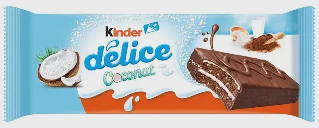 BISKVIT KINDER DELICE COCONUT 37gr DELTA DMD