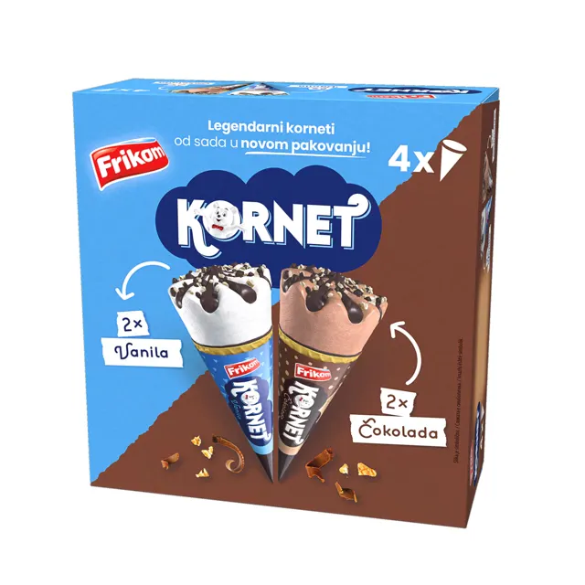 SLADOLED FRIKOM KORNET MULTIPACK M4 480ML FRIKOM SLADOLEDI