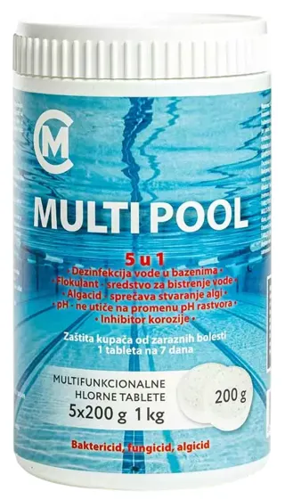 MULTI-POOL TABLETE 5X200GR MULTI-COMMERCE