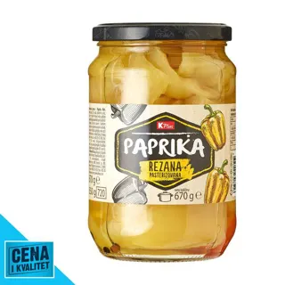 PAPRIKA K PLUS ŽUTA REZANA 670G