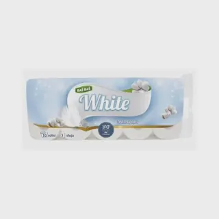 TOALETNI PAPIR 3SL SOFT&WHITE BAŠ BAŠ 10/1