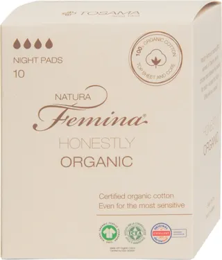 NATURA Femina ORG. noćni ulošci 10/1