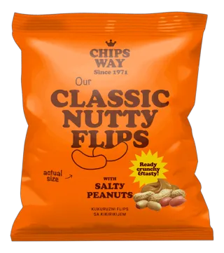 Flips sa kikirikijem Chips Way 40g