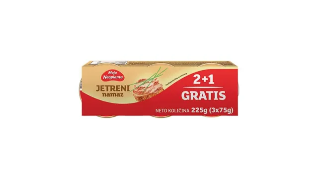 PASTETA MOJA JETRENA 3X75gr 2+1 GRATIS NEOPLANTA NELT - NEOPLANTA