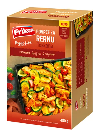 SMRZNUTO POVRĆE FRIKOM TOSKANA VEGGIE LOVE 480G