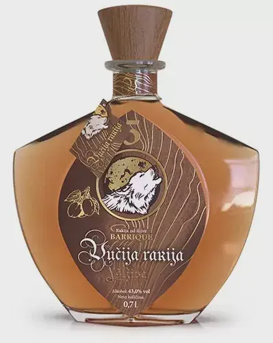 Rakija sljiva Barik Vucja 43% 0.7l. Simex 270 VUČIJA RAKIJA
