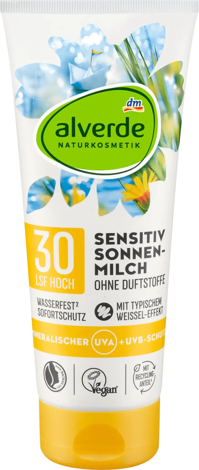 alverde mleko/sunč. Sens. ZF30 200ml alverde NATURKOSMETIK