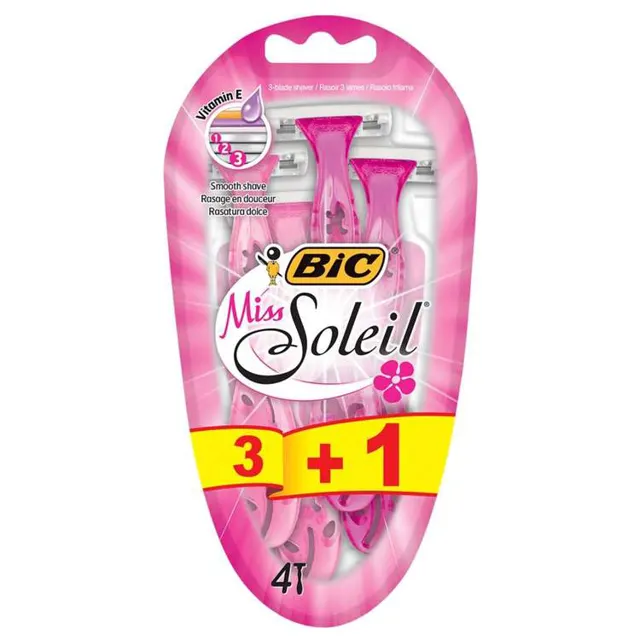 Brijac zenski Miss Soleil BIC 3+1 1 kom BIC