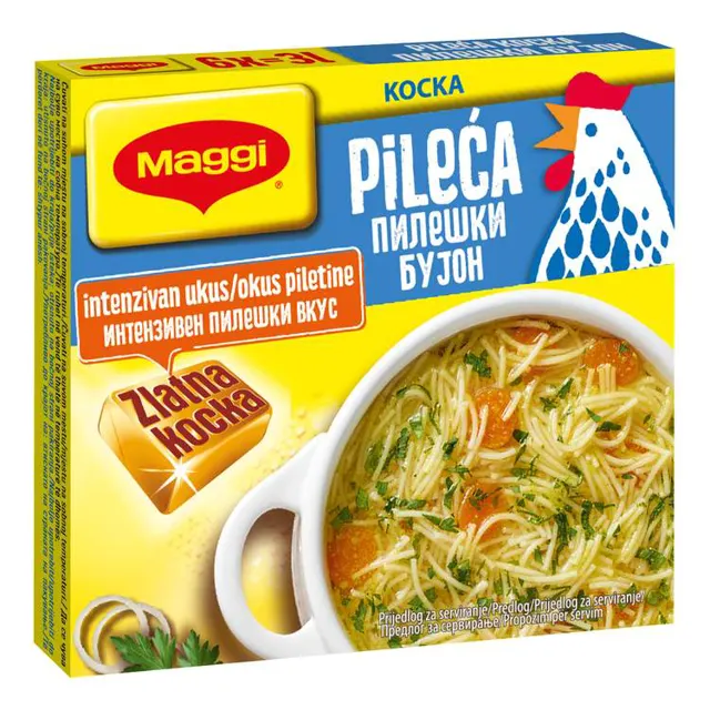 Kocka pileci bujon Maggi 60g Maggi Soups & Bouillons