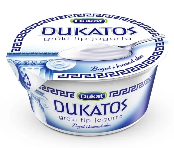 JOGURT DUKATOS NATUR ČAŠA 150G SOMBOLED