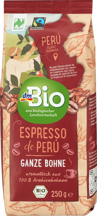dmBio espresso kafa iz Perua 250g