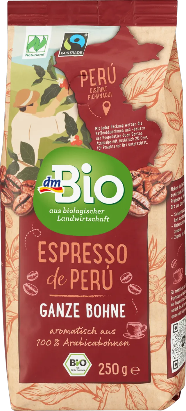 dmBio espresso kafa iz Perua 250g dmBio