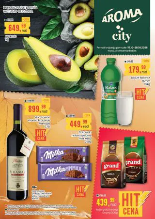 Aroma katalog 15.10.–27.10., naslovna strana