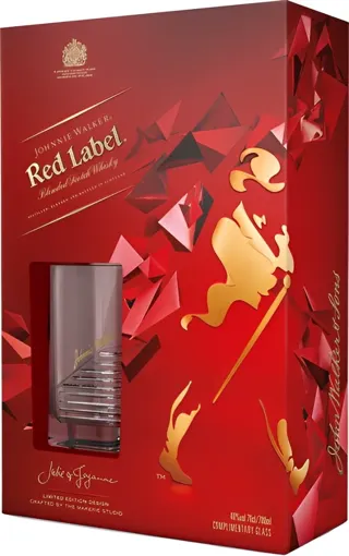 WHISKY JW RED LABEL 0.7L+2CASE