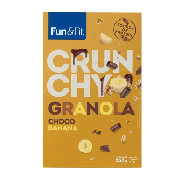 Granola crunchy choco banana 250g Fun&Fit