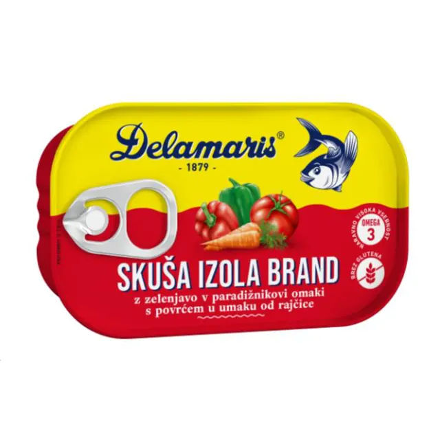 Skusa sa povrcem Izola 125g Delamaris