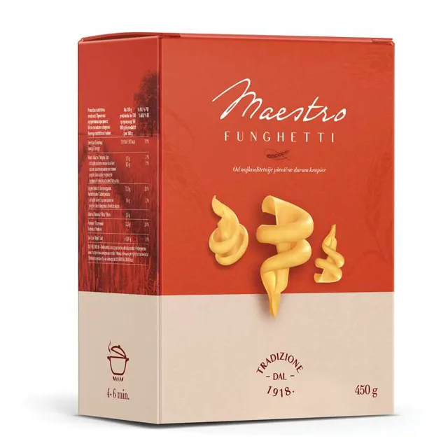 Testenina Fungetti Maestro 450g Maestro
