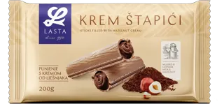 ŠTAPIĆI KREM LEŠNIK 200GR LASTA