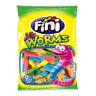 BOMBONE GUMENE FINI PIZZY WORMS GLISTE 100gr