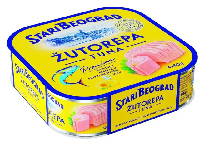 ZUTOREPA TUNA 4X80gr U SUNCOKRETOVOM ULJU TGK