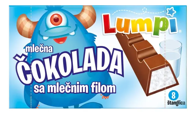 ČOKOLADA MLEČNA 100G LUMPI LUMPI