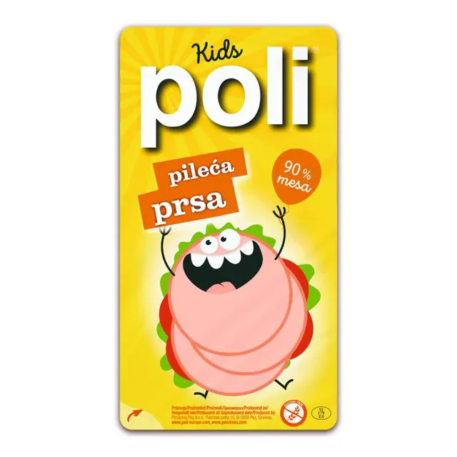 Pileca prsa Poli kids narezak 100g Poli