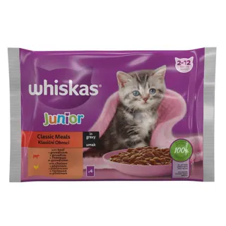 Kesice izbor mesa Junior Whiskas 4x85g