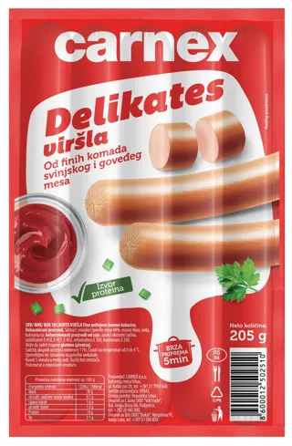 VIRŠLA CARNEX DELIKATES 205G Z